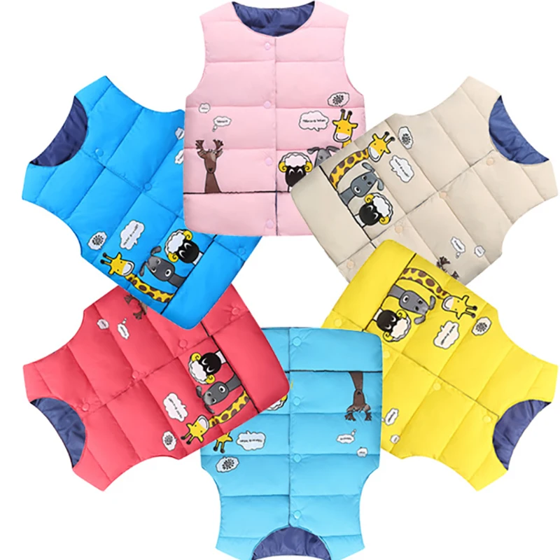 

Children's Jacket Cartoon Pattern Waistcoats Cotton Vest Baby Girl Boys Girls Autumn Winter Cotton Vest Boys Girls Winter Vest