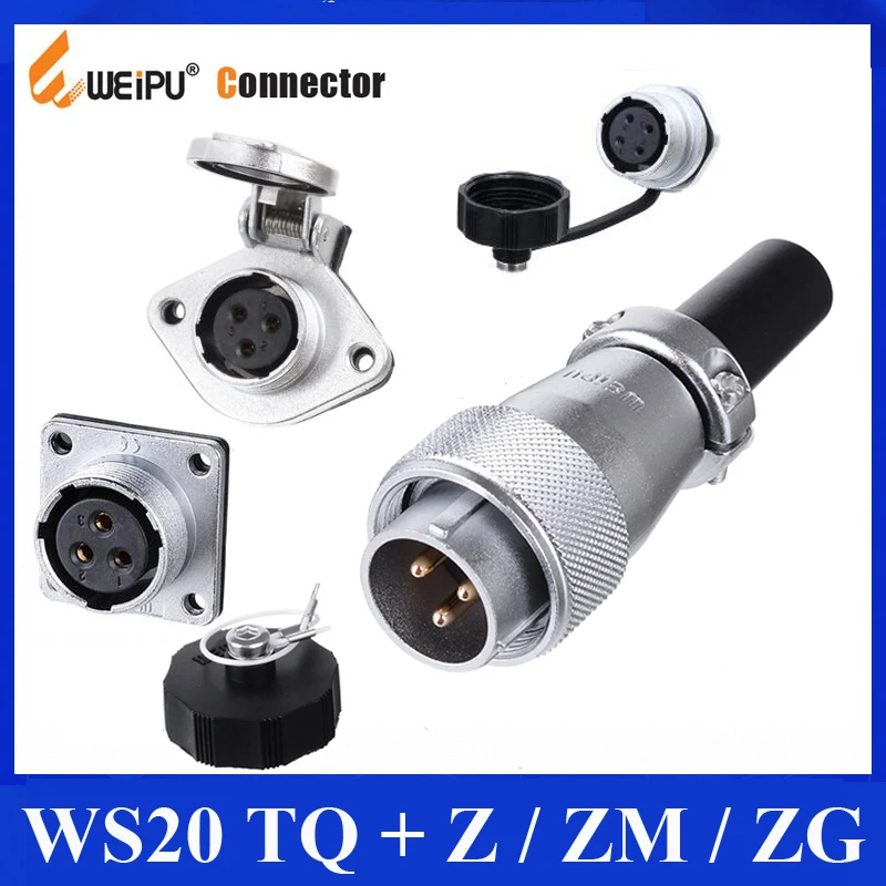 Фоторазъем WS20 TQ + ZG ZM Z разъем 2 3 4 5 6 7 9 12 контактный штекер|4 pin female connector|4 male4 cable connector
