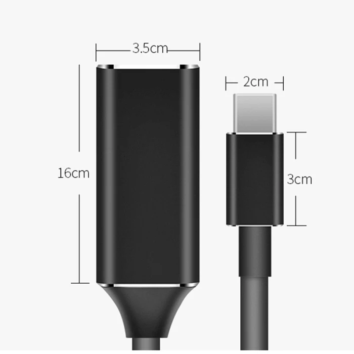Тип-c к HDMI HD ТВ адаптер 4K конвертер портативный для ПК ноутбук планшет мобильный телефон XR649