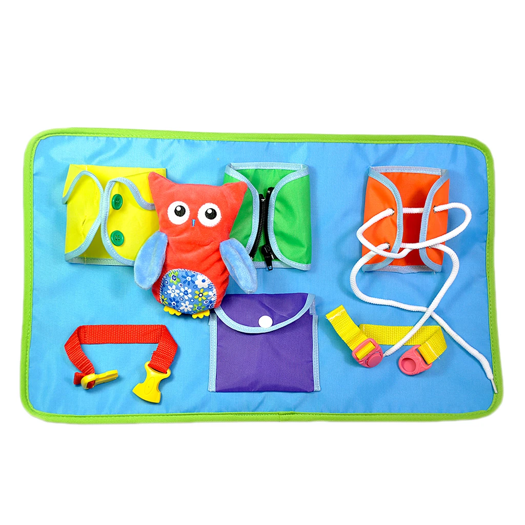 Early Learn Basic Life Skills , Learn to Dress Board , Kids Baby Toy