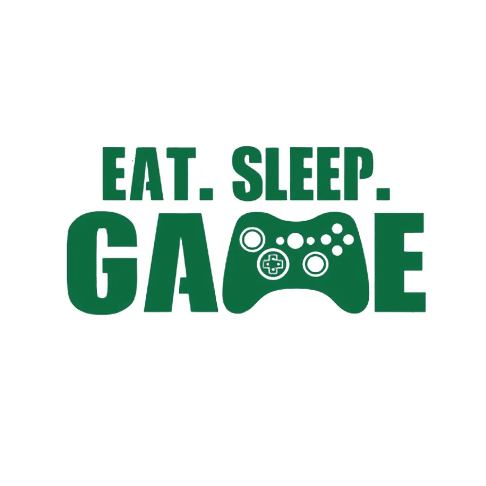 Наклейка на стену для геймера Eat Sleep настенный игровой стикер домашнее украшение