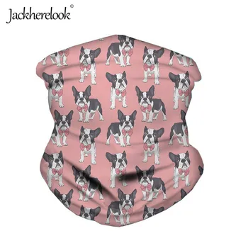 

Jackherelook Brand Design Bulldog/Bull Terrier Print Unisex Dustproof Face Scarf Luaury Women Head Shawl Fashion Claquette Mujer