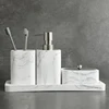 Bathroom Accessory Set Washing Tools Soap Dispenser Cotton swab box Mouthwash Cup Imitation marble Household Articles Shower Gel ► Photo 3/6