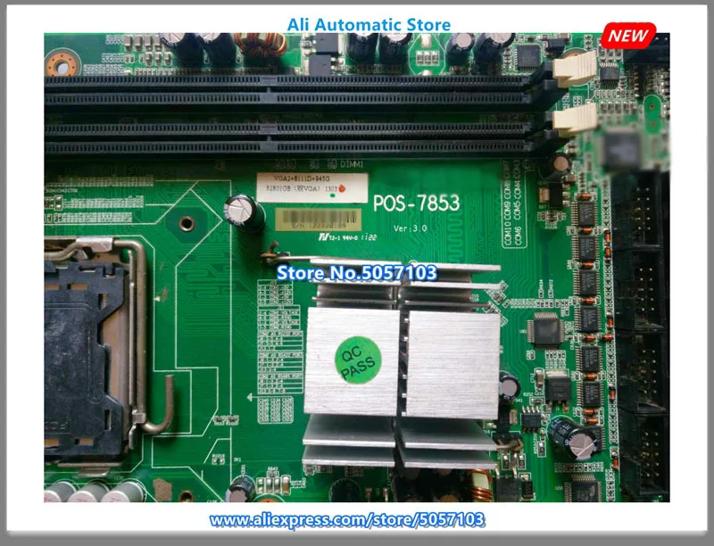 Промышленная POS-7853 Встроенная Материнская плата POS-7853 VER: 3.0POS плата 4 SATA
