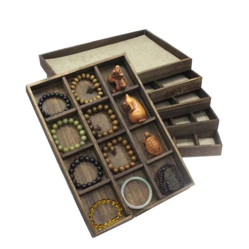 High Quality  Wooden Jewelry Tray Jewelry Organizer Bangle Earrings  Bracelets  Choker Necklaces Pendants Storage Vintage Plate factory price wooden jewelry tray jewelry organizer bangle earrings bracelets choker necklaces pendants storage vintage plate