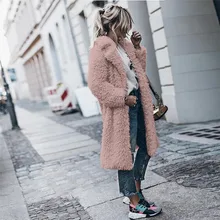 KANCOOLD/пальто в минималистическом стиле; теплая верхняя одежда из искусственной шерсти; длинные стильные зимние Новые пальто и куртки для женщин; 2019Sep24