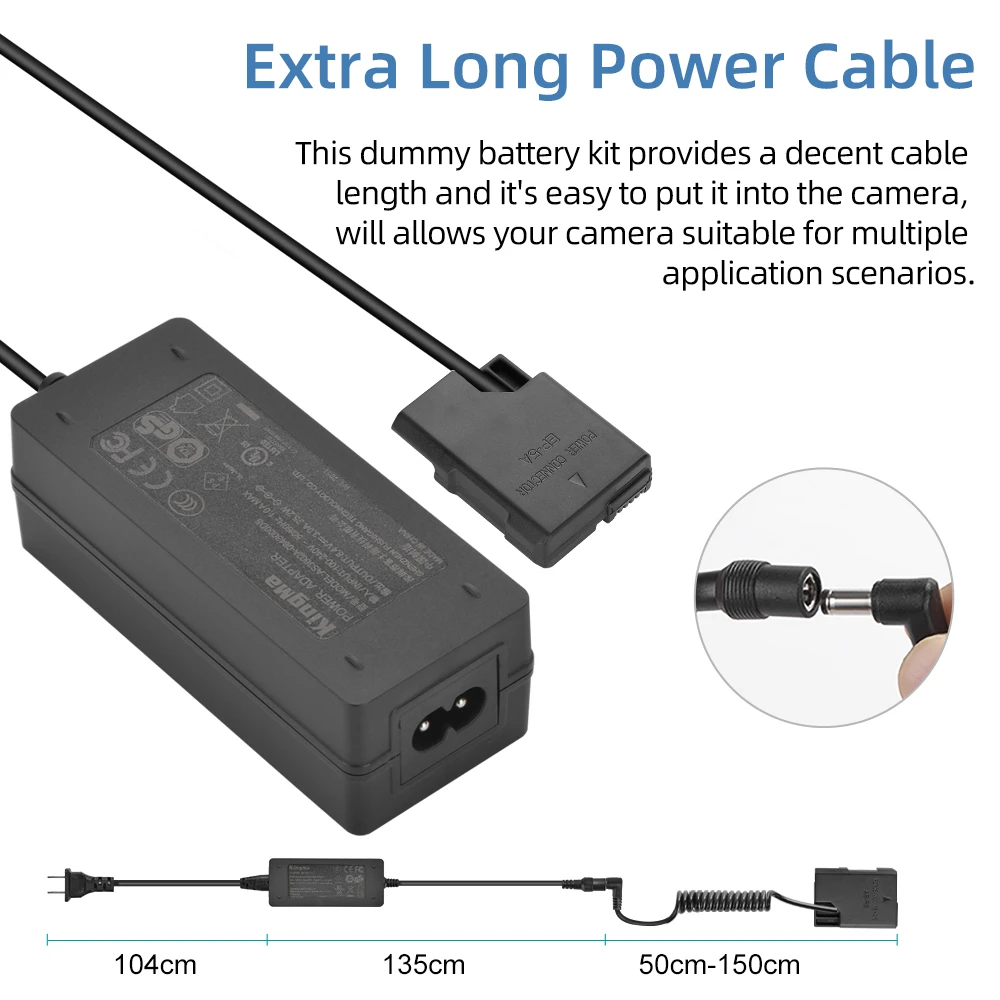 Bateria com Fonte de Alimentação Adaptador para Nikon Kingma Manequim D5300 D3500 D3400 D5100 D5200 D3300 P7800 P7700 En-el14 ac D5600 - Image 3