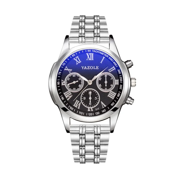 Классический дизайн мужские s часы YAZOLE Blue Ray кварцевые часы мужские из нержавеющей стали ремешок водонепроницаемые reloj hombre деловые мужские часы - Цвет: style 7