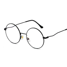 Новое оправа для очков в стиле ретро анти-синее металлическое круглое плоское зеркало унисекс модная рамка для очков тренд персональные компьютерные очки