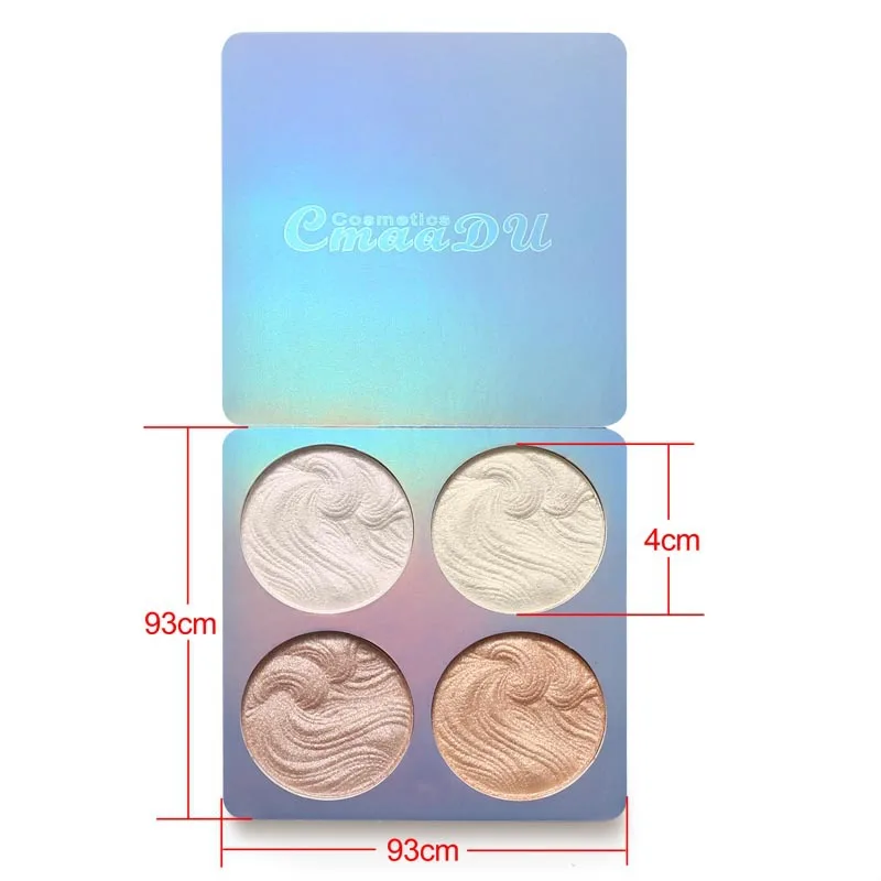 Glow Kit хайлайтер Brighten Makeup Shimmer пудра палитра база осветитель длительное лицо золотой бронзатор. w