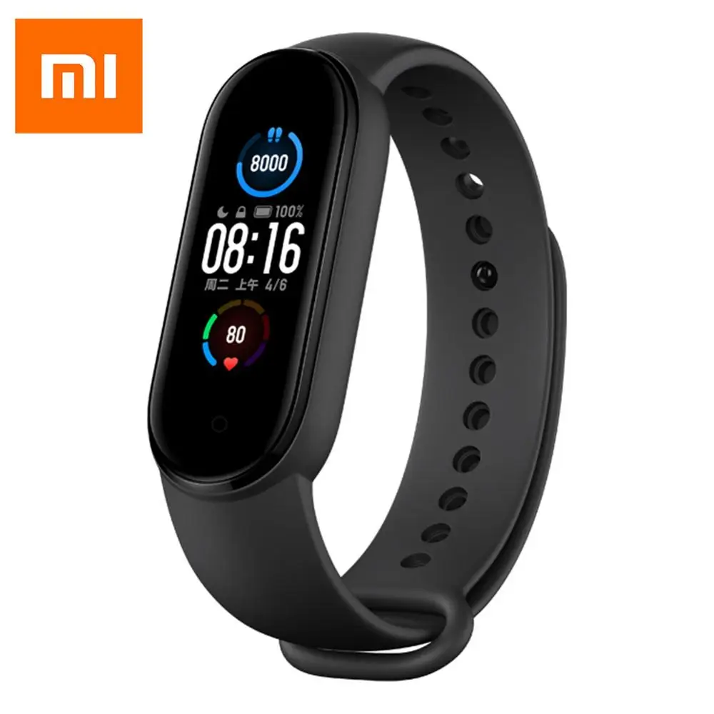 Xiaomi Mi Band 5 водонепроницаемый спортивный браслет Bluetooth 0 монитор сердечного ритма