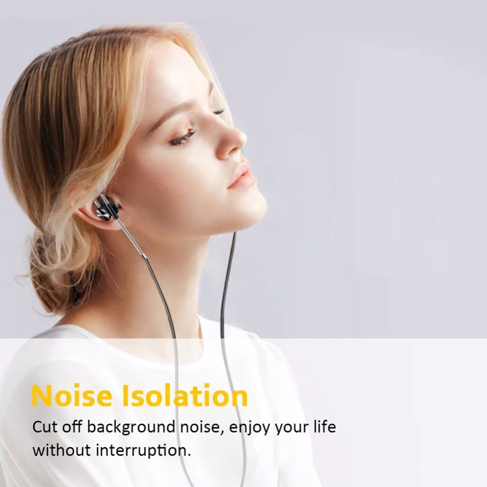 DR20 HiFi Sport Ecouteur 3 5mm Jack Dynamic Stereo Bass In Ear Headphons with Microphone for Xiaomi Iphone Samsung