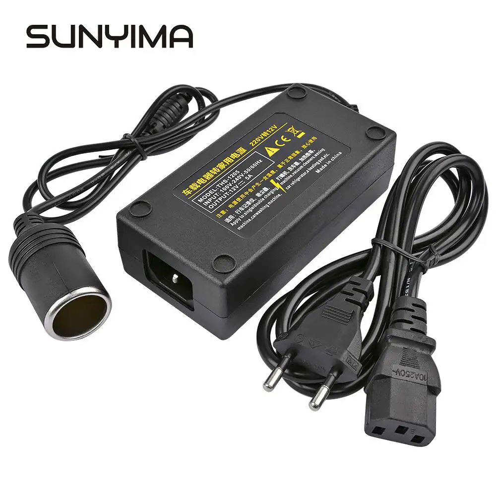 Автомобильный инвертор SUNYIMA 5 А 60 Вт 100 В переменного тока на 12 постоянного