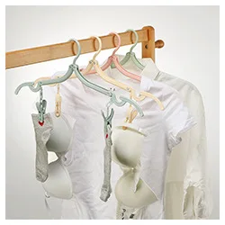 Botai Genuine Product PVC Clothes Rack Foldable Portable Clothes Hanger Does Not Damage Clothes Seemless Anti-slip Clothes Hange