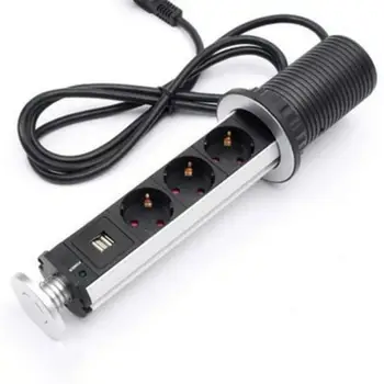 

Smart Lightweight Usb Socket Office Hidden Desktop Socket Vertical Socket Essential for Home