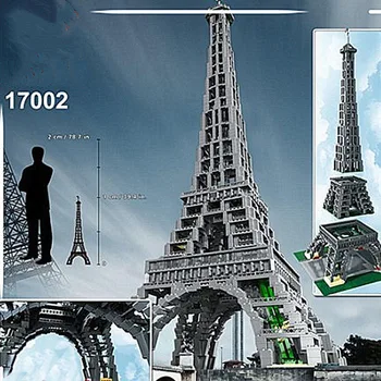 

DHL 17002 3478Pcs Paris Eiffel Tower Model Building Kits Blocks Bricks Lepining Children Toys With 10181