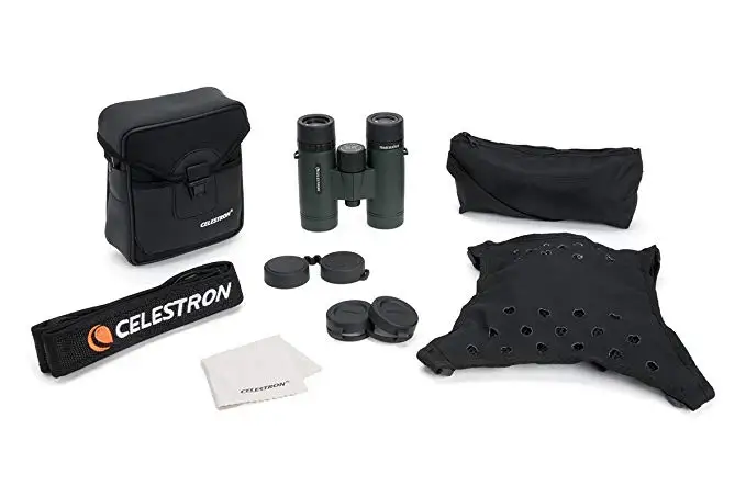 Бинокль Celestron 71400 TrailSeeker 8x32(армейский зеленый), телескоп ночного видения для охоты, кемпинга, наблюдения за птицами на открытом воздухе
