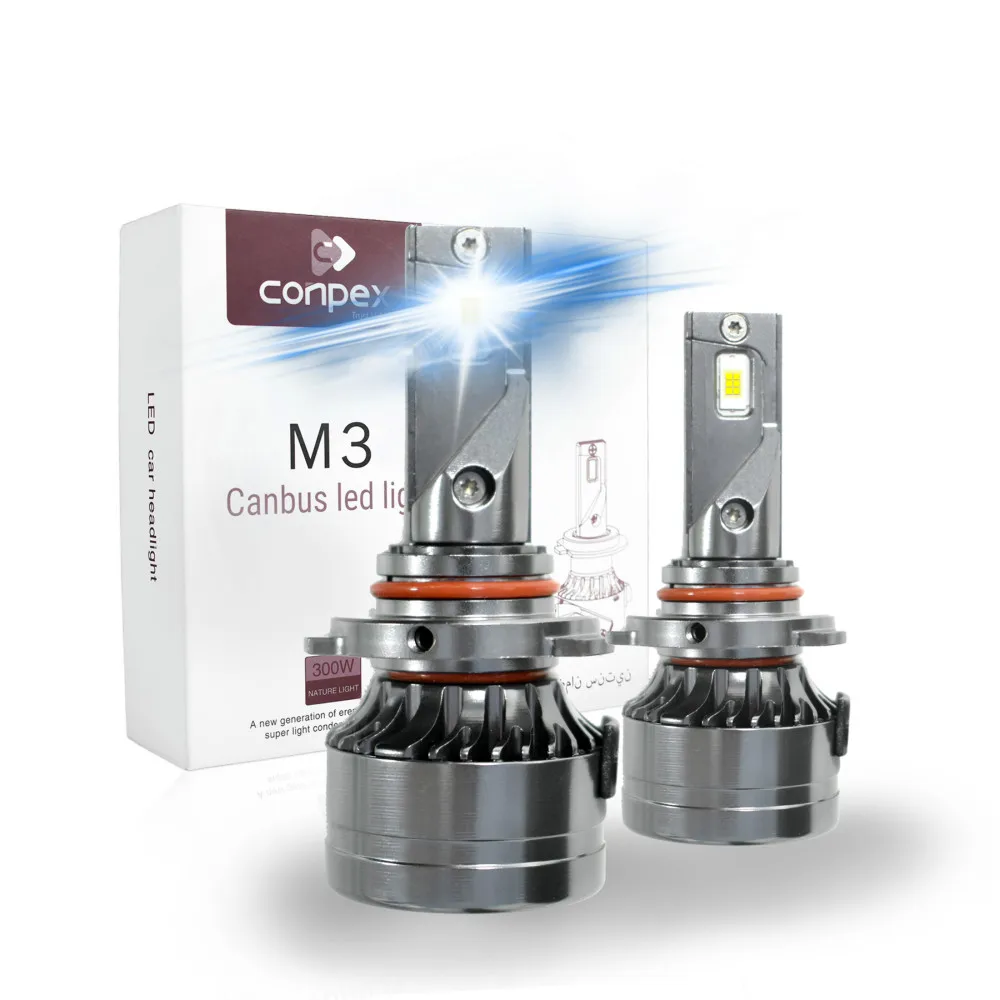 

conpex Car LED Headlight Bulbs CPS chip Integration of Far and Near Aeronautical Aluminum Material 36W light 9005 model