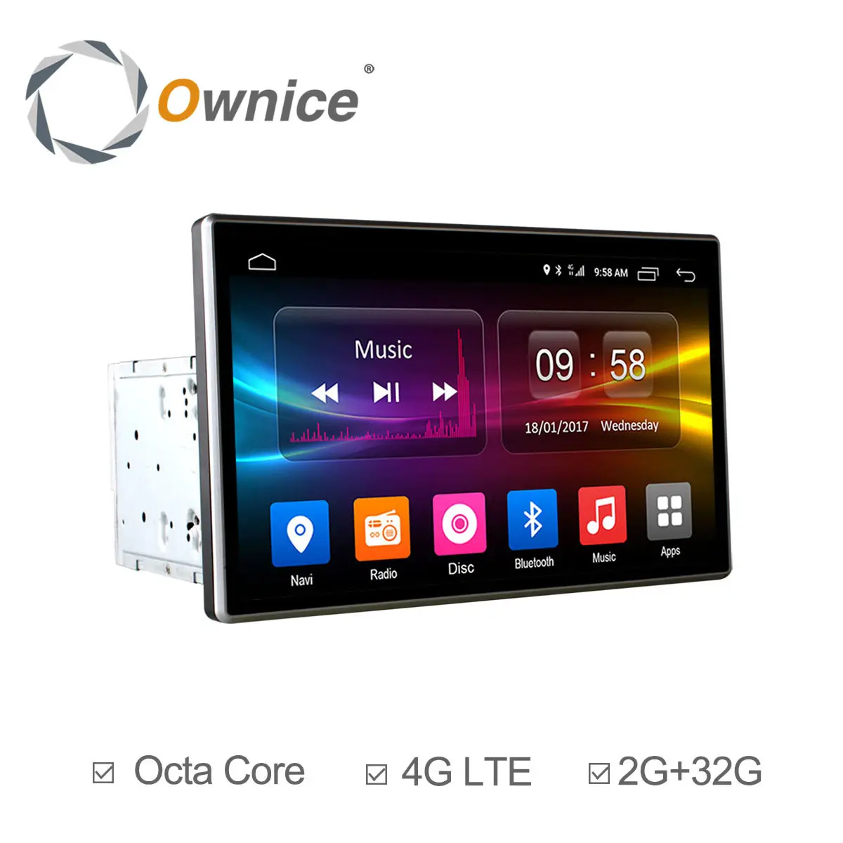 Автомобильный dvd-плеер Ownice K2 Универсальный 2 din Android 6 0 Восьмиядерный процессор