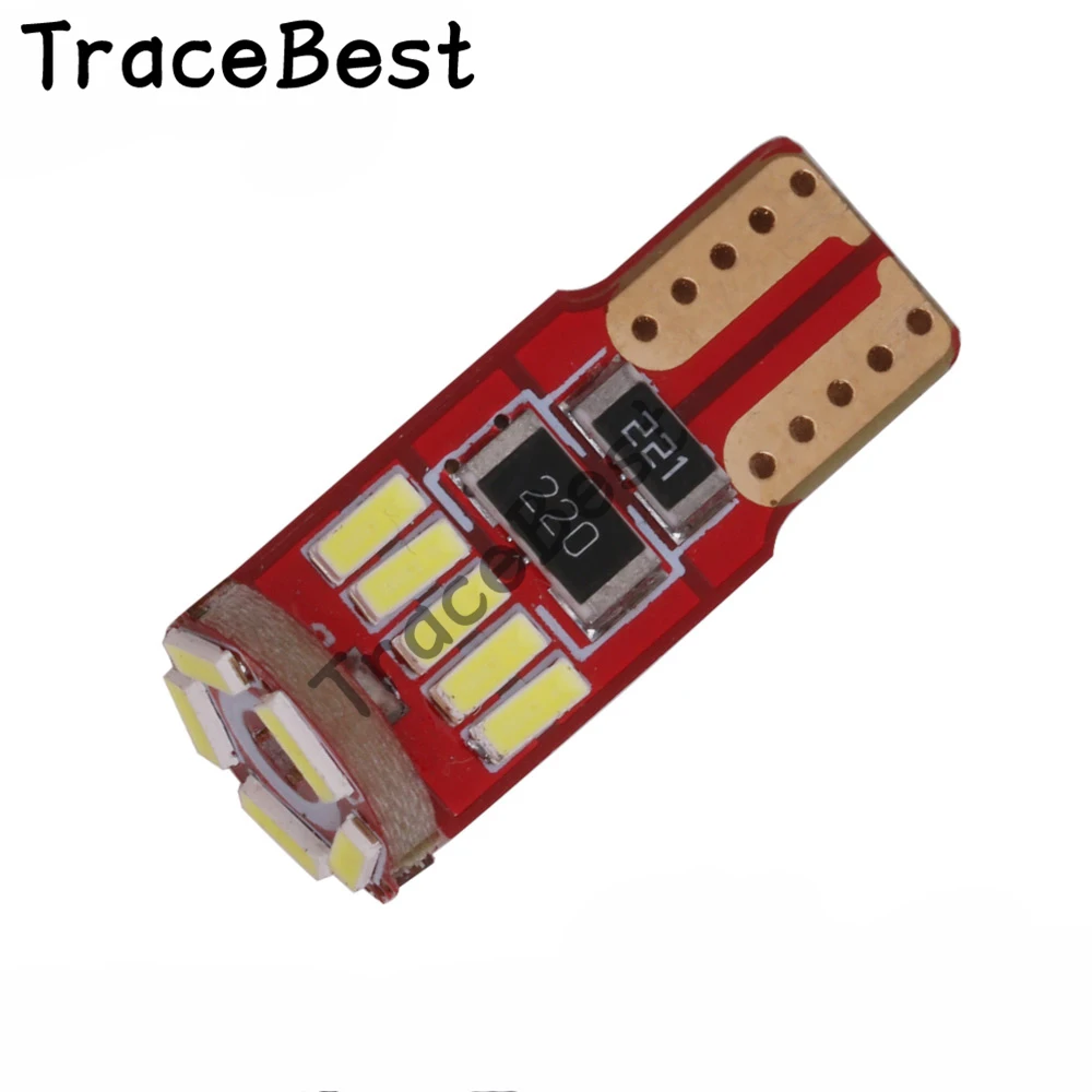 4 шт. белый Can bus без Ошибок T10 W5W 18 светодиодный лампы 3014 18SMD дальнего света