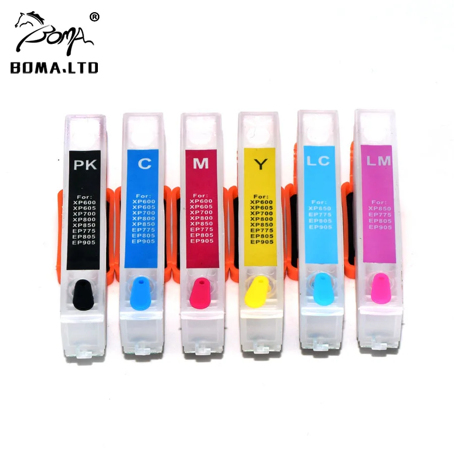 

6 цветов/набор IC70 многоразовый картридж для принтера Epson EP706A/EP306/EP976A3/EP906F/EP776A/EP905F/EP905A/EP805/EP775/EP806