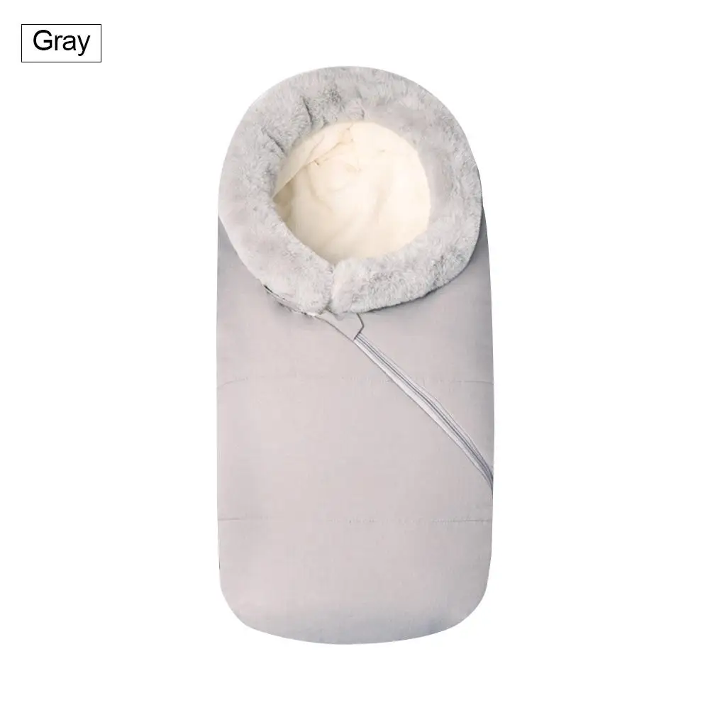 Зимний водонепроницаемый спальный мешок для малышей, теплая спальная кровать, переносное одеяло для коляски, для прогулок на открытом воздухе - Color: Beige