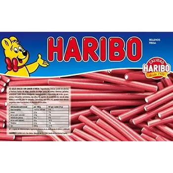 

Haribo - Rellonos Fresa - Geles dulces - 1.5 kg
