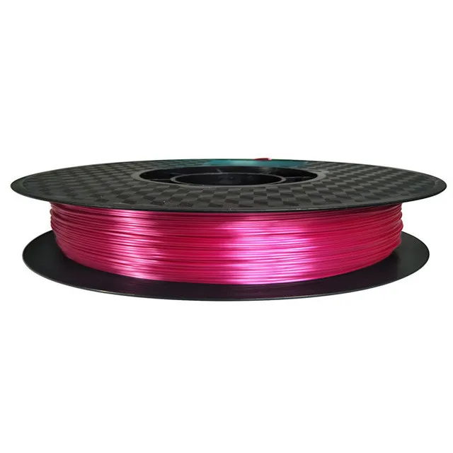 Шелковая нить для 3D-принтера PLA, 1,75 мм, 500 г, нить для 3d-печати, шелковистая блестящая 3d-ручка, материалы для печати, блестящий металлический, как на ощупь - Цвет: Silk Rose Red