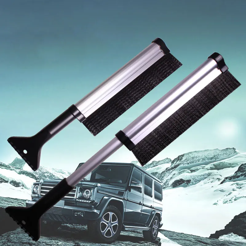 Авто Уход выдвижной телескопическая щетка для снега скребок для льда для зимнего автомобиля Лобовое стекло