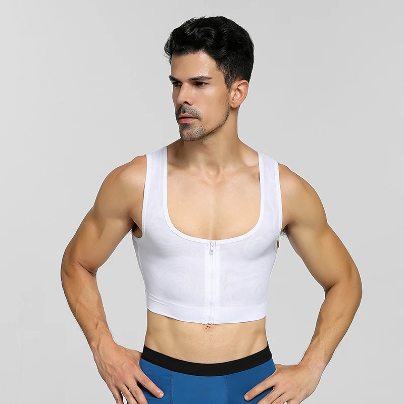 Men Body Shaping Clothing Corset Vest Tight Underwear Closing Chest Pulling Back Lifting Thin And Breat | Мужская одежда