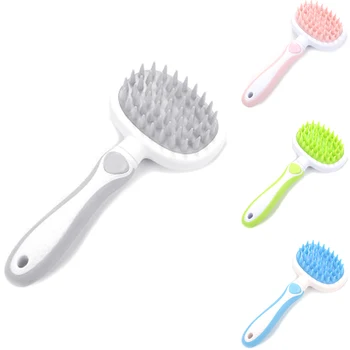 

Practical Pet Comb Pet Cat Brush Grooming Dog Puppy Cat Washing Cheaning Bath Brush Comb Shedding Comb Dog Massage Shower