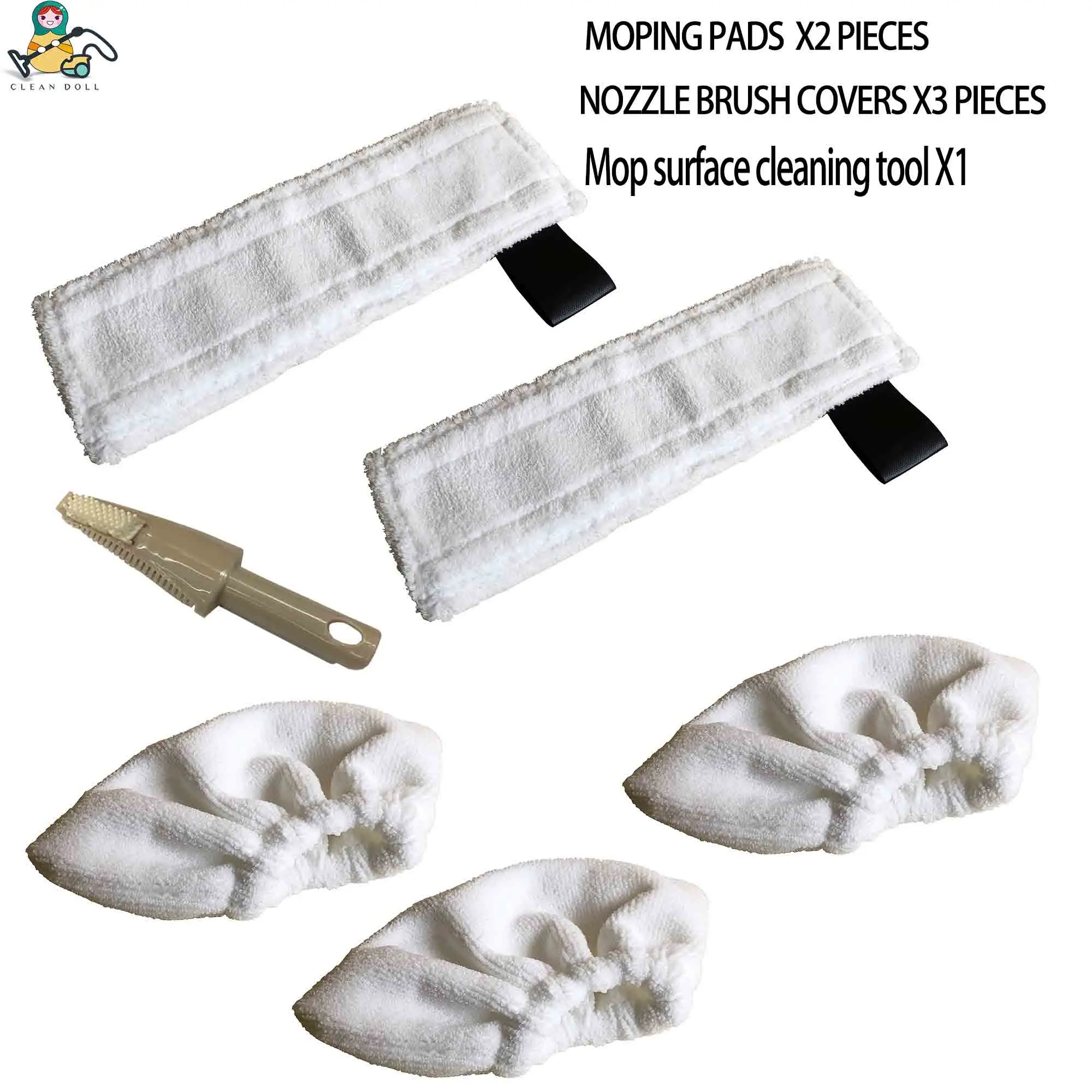 KAR-SC-EF-COM-5PK Мульти-набор тряпичной насадки для Karcher SC1 SC3 EasyFix SC4 SC5 Швабра пароочиститель швабры части ткани 2,863-259,0 - Цвет: KAR-SC-EF-COM-5PK