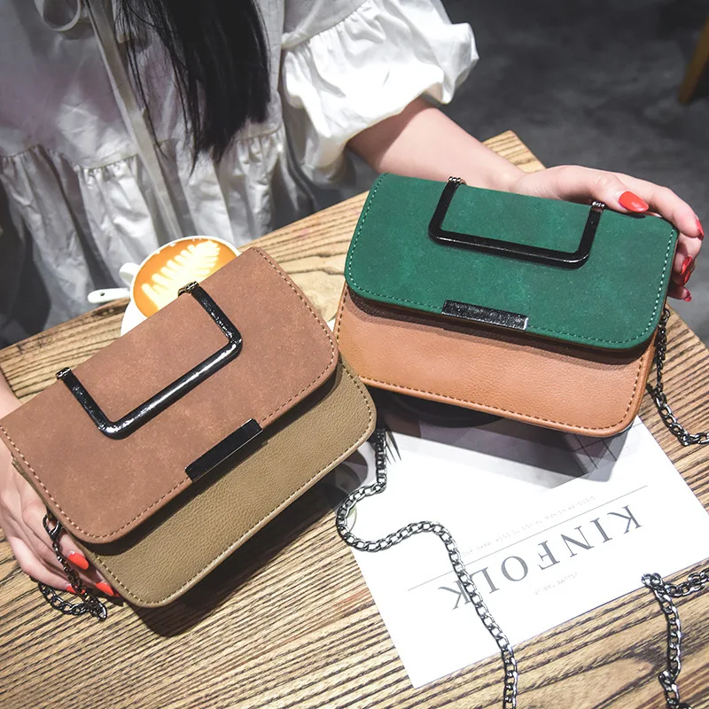 

Promotion of 17 New Women's Fashionable Korean Edition Grinded Chain Small s Hand-held Colour-Coloured Single Shoulder s bag