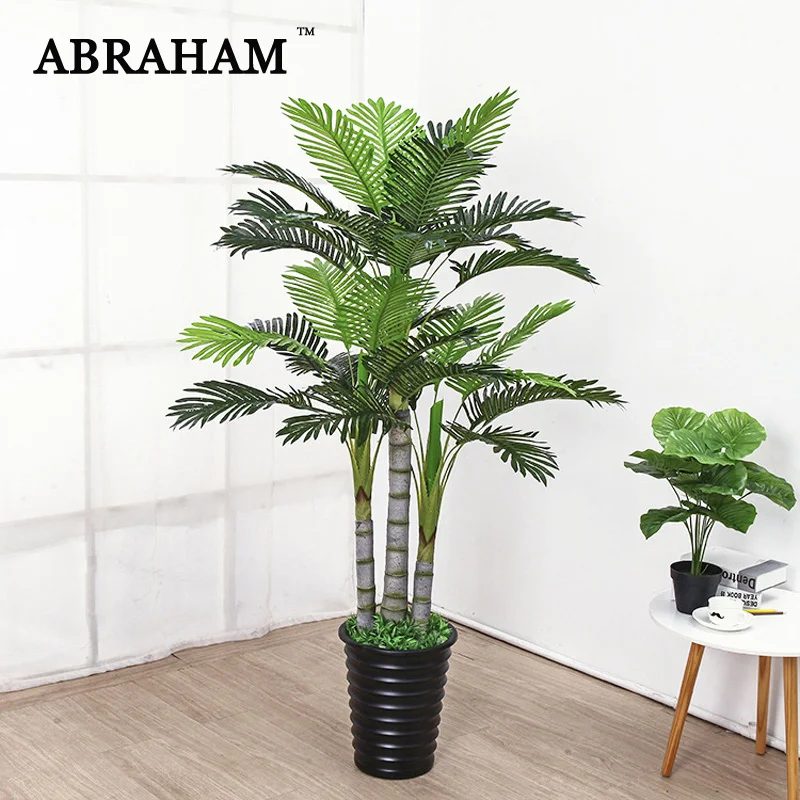 180 см тропическим пальмам большие искусственные растения, ненастоящие монстера пластиковая Пальма листья зеленого комнатное растение для