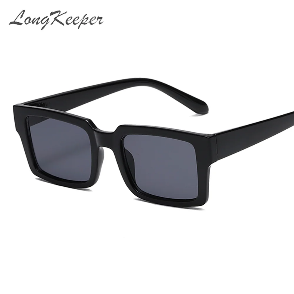 

LongKeeper Small Black Square Sunglasses Women Narrow Frame Sun Glasses Retro Rectangle Eyewears Men Oculos Masculino UV400