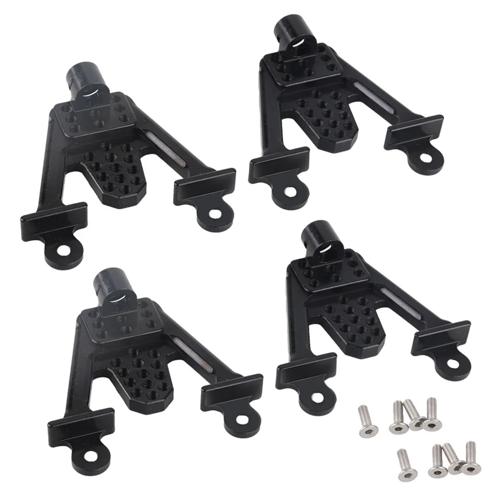 4 шт. черный кронштейн из алюминиевого сплава RCTOYFUN аксессуары для 1/10 RC Rock Crawler Car