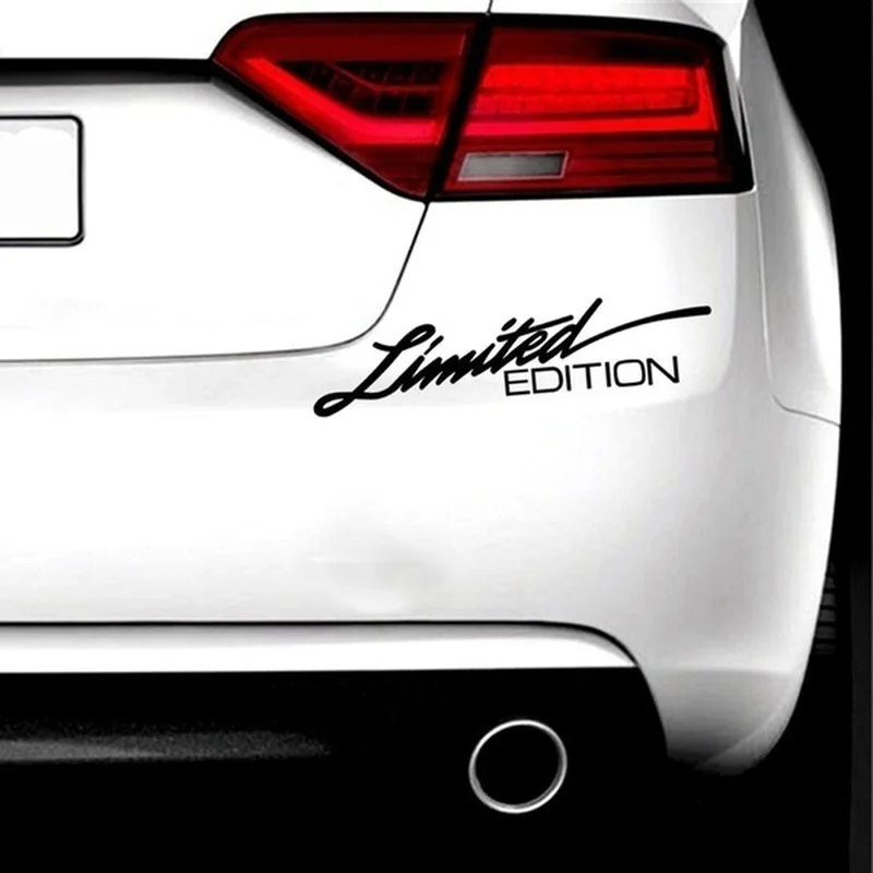 

16*4cm Fashion Car Stickers LIMITED EDITION English Creative Sticker Auto Body Bumper Glass Decal Car Accessories Decoration