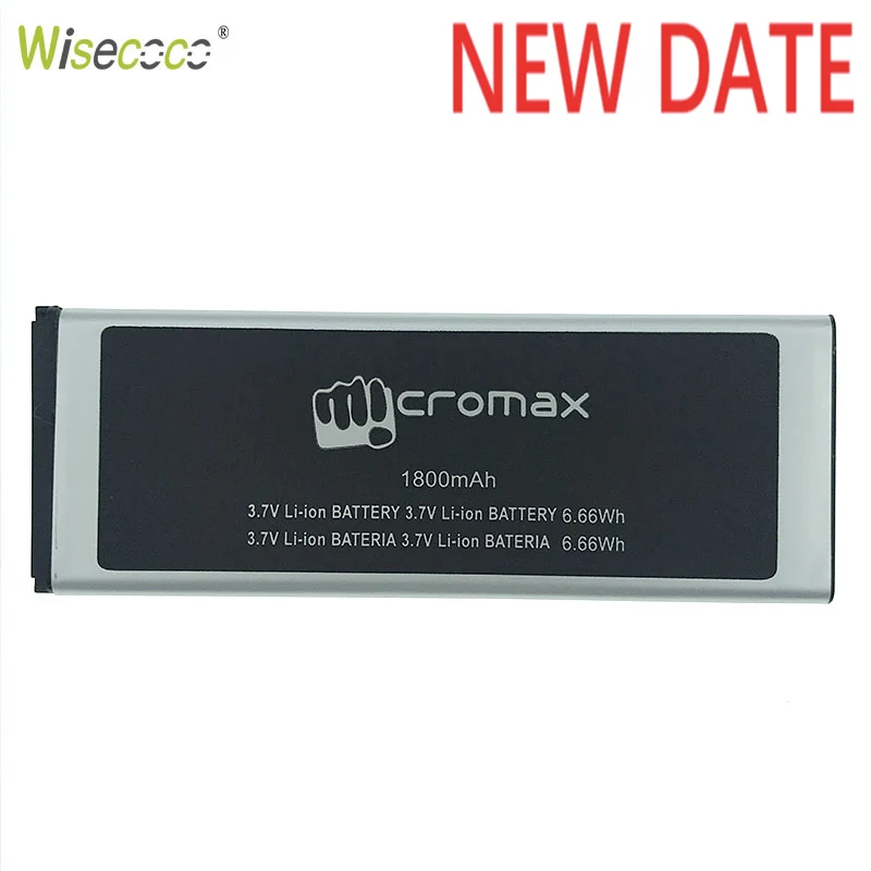 

Wisecoco Q301 1800mAh 3.7V Removable Battery For Micromax Q301 Cell Phone Repair Replacement + Tracking Number