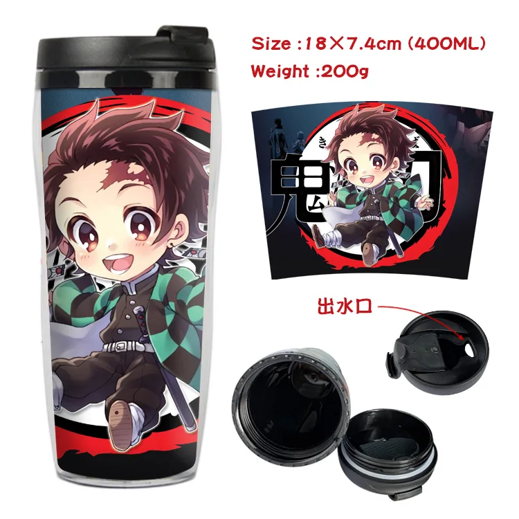 Аниме Demon Slayer Kimetsu no Yaiba Kamado Tanjirou кружка кофейная чашка космическая бутылка пластиковая бутылка для воды для мальчиков и девочек школьный подарок - Цвет: Style 11