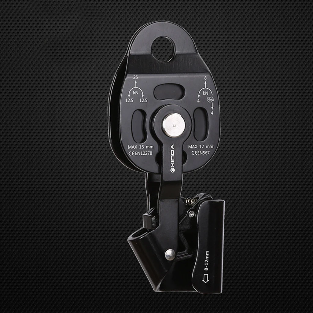 25KN Safety Mechanical Prusik Pulley Device Rock Climbing Ascender Equipment