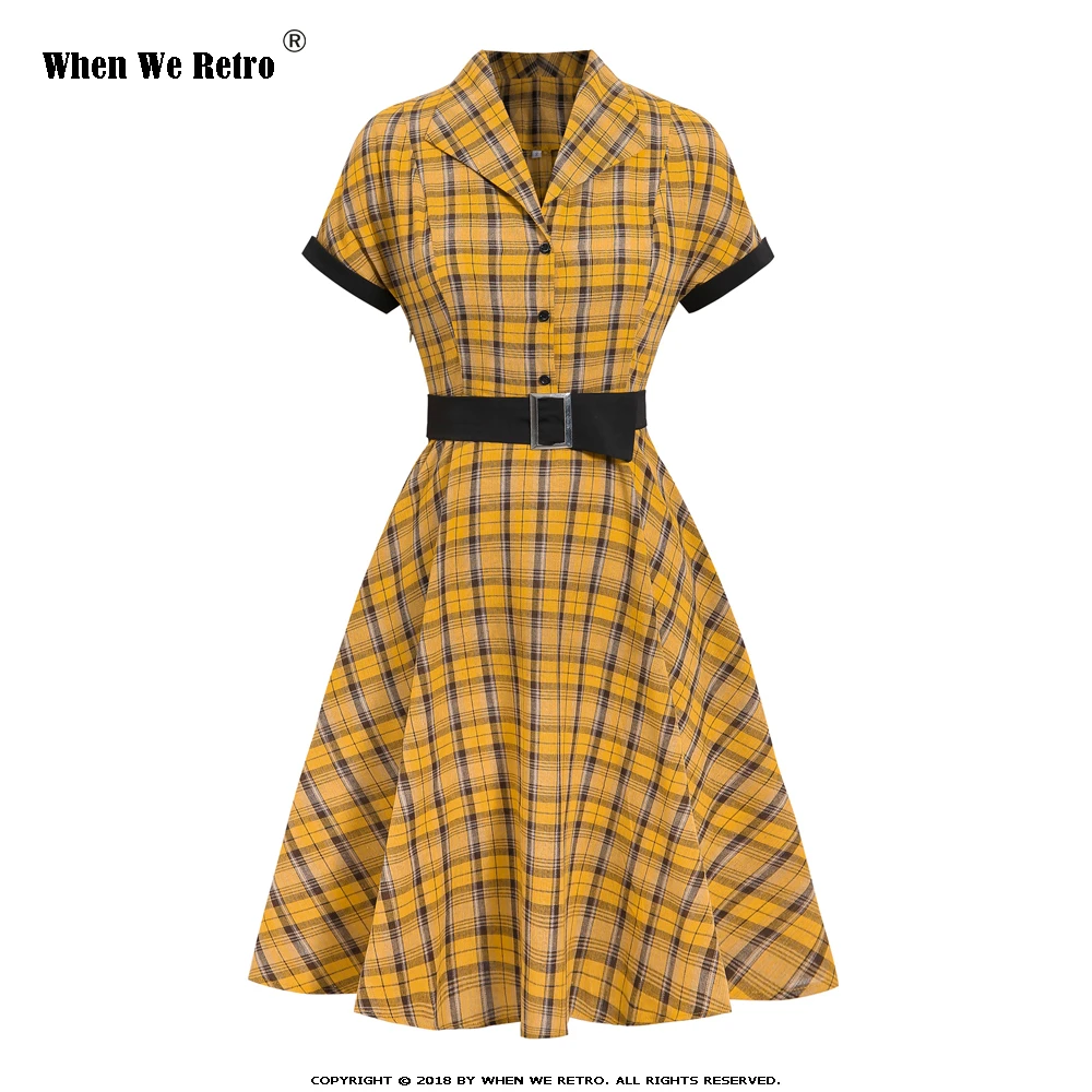 Vintage plaid dress Clearance