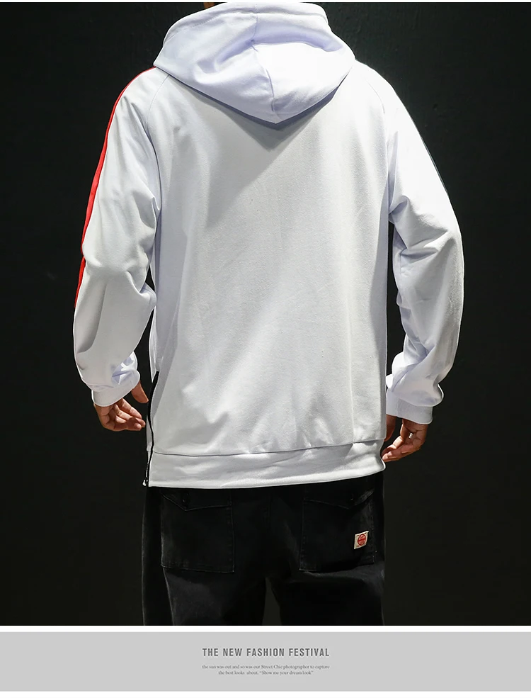 Красивые осенние мужские толстовки в стиле хип-хоп, повседневные Лоскутные толстовки с капюшоном, мужские уличные толстовки, Свободный пуловер для мужчин, 5XL