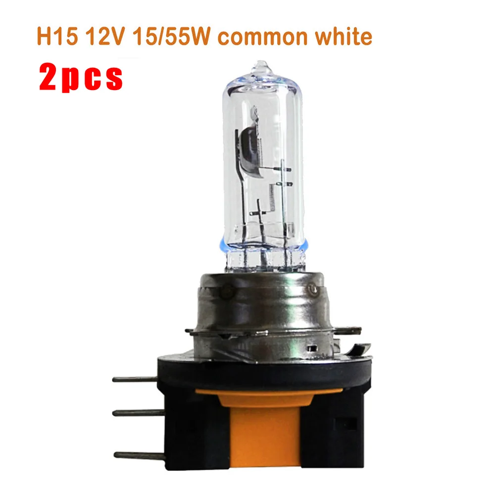2 шт H15 12V 55W Автомобильные галогенные лампы поворотник головной светильник противотуманный светильник Прозрачный 4300 K-5000 K автомобильные галогенные лампы