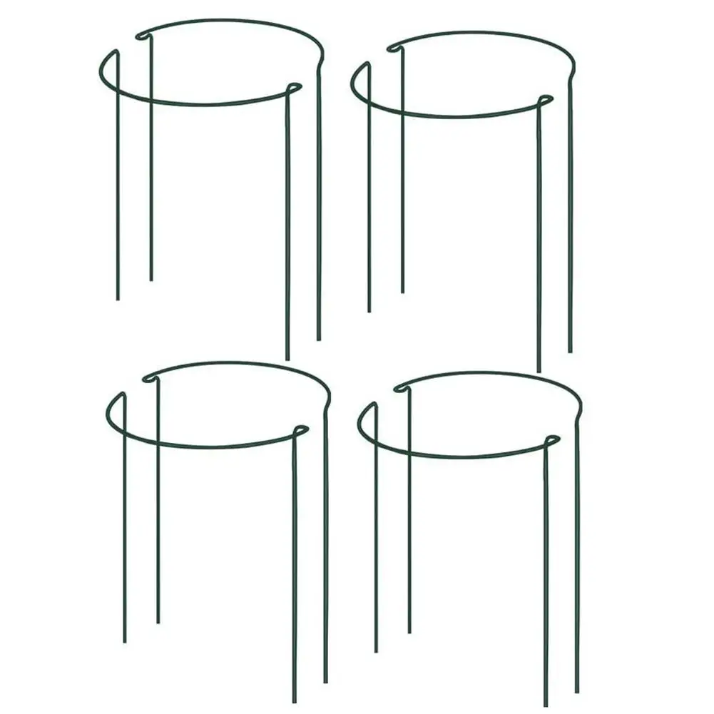 

2020 Half Round Garden Plant Support Ring Hoop Metal Plant Stake for Garden Rattan Clematis Planting