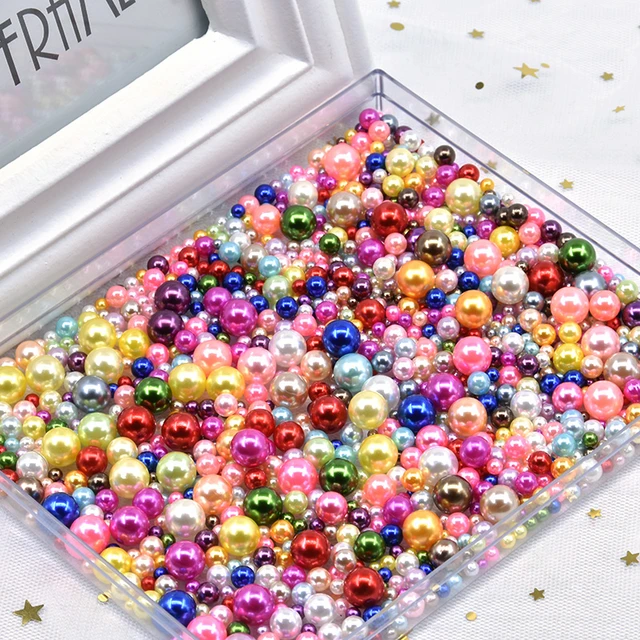 Wholesale Half Pearls Beeds For Crafts Nails Art Bag Jewelry Diy Acrylic  Beads Without Holes Handicraft Accessories 2/4/6/8/10mm - AliExpress