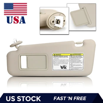 

Beige Driver Sun Visor For Highlander 2008 2009 2010 2011 2012 2013 w/ Light 04005-11148-E0 ami