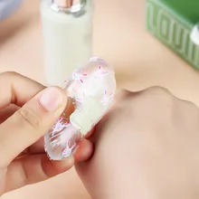 Силиконовая силиконовая губка для макияжа, милый прозрачный силиконовый спонж для макияжа, Жидкая основа, BB крем, красота, макияж, Очищающий макияж