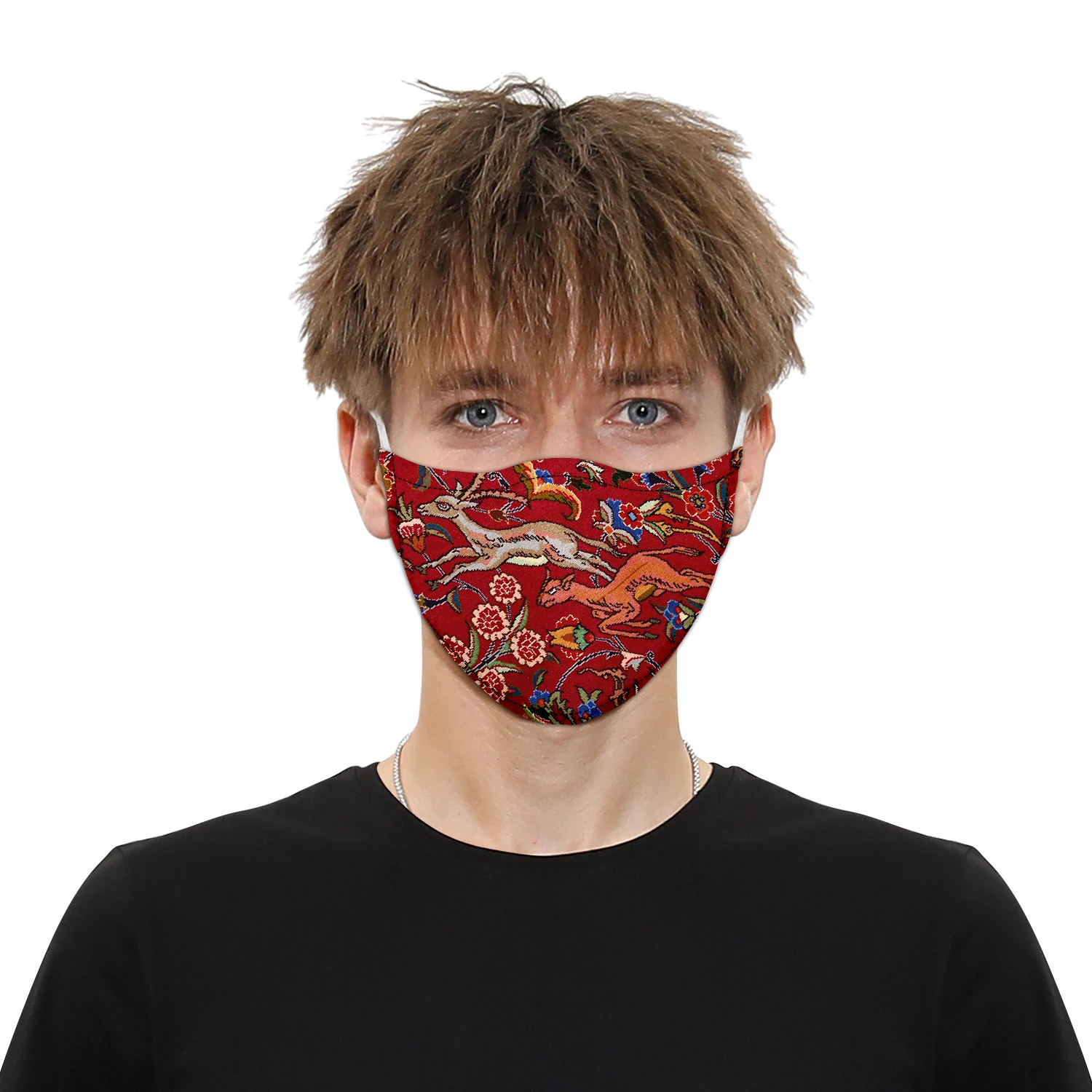 Newest Face Mask 3DPrinted Vintage Floral Pattern Reusable Windproof Dustproof Masks Unisex Adult / Child Masks Dropshipping T-1