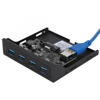 

PCI-E to 4 port USB3.0 for NEC720201 Chip Front Floppy Bay Adapter Expansion Riser Card with SATA Power Supply Interface