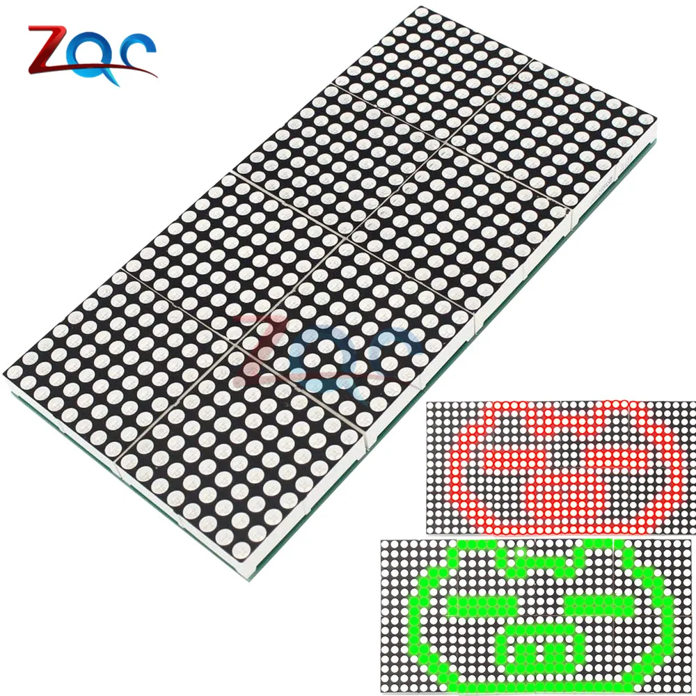 

16*32 16x32 Dot Matrix Control Display Module DIY Kit Red Green Dual-Color Control LED Display Module Electronic Fun Kit